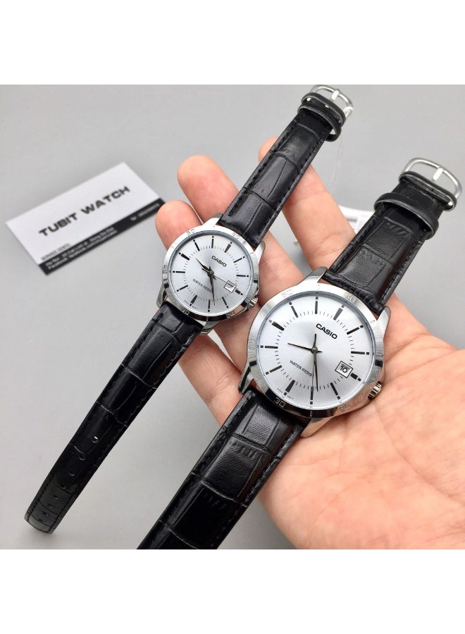 كاسيو ساعة كاسيو MTP/LTP-V004L-7A تناظرية للزوجين بسوار جلدي - Image 2